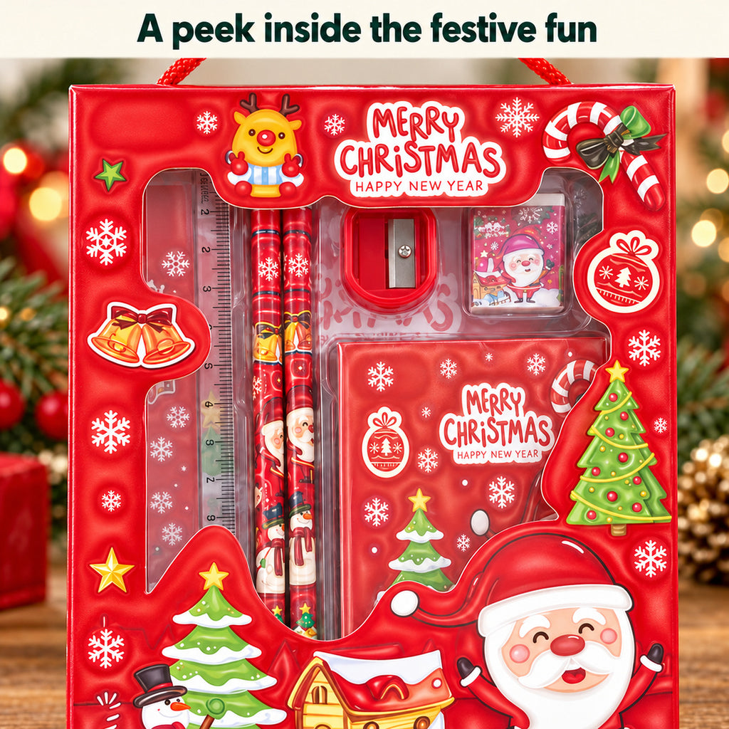 Christmas Stationery Gift Set for Kids