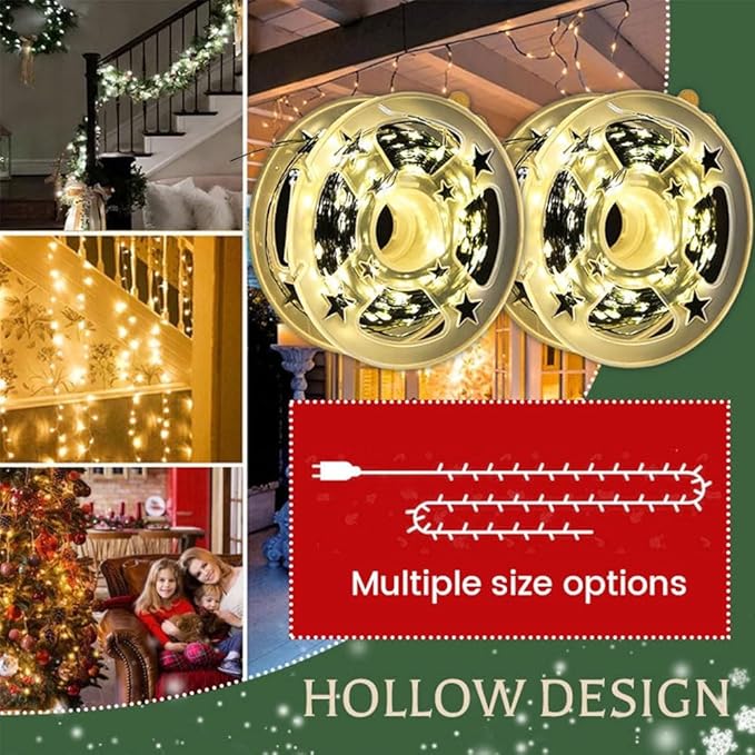 LED light strand reels and length options