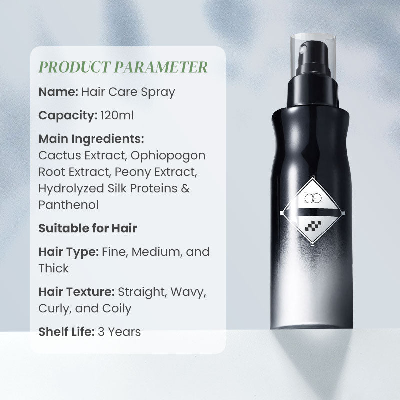 Single hair leave-in styling spray bottle