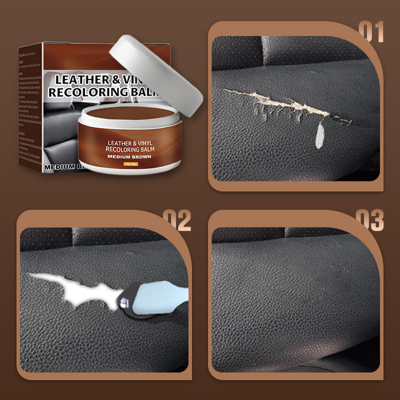 Leather and Vinyl Recoloring Balm