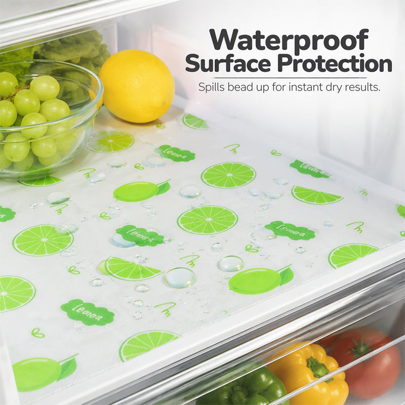 Refrigerator Drawer Liner Mat - Lime, 4 Pack