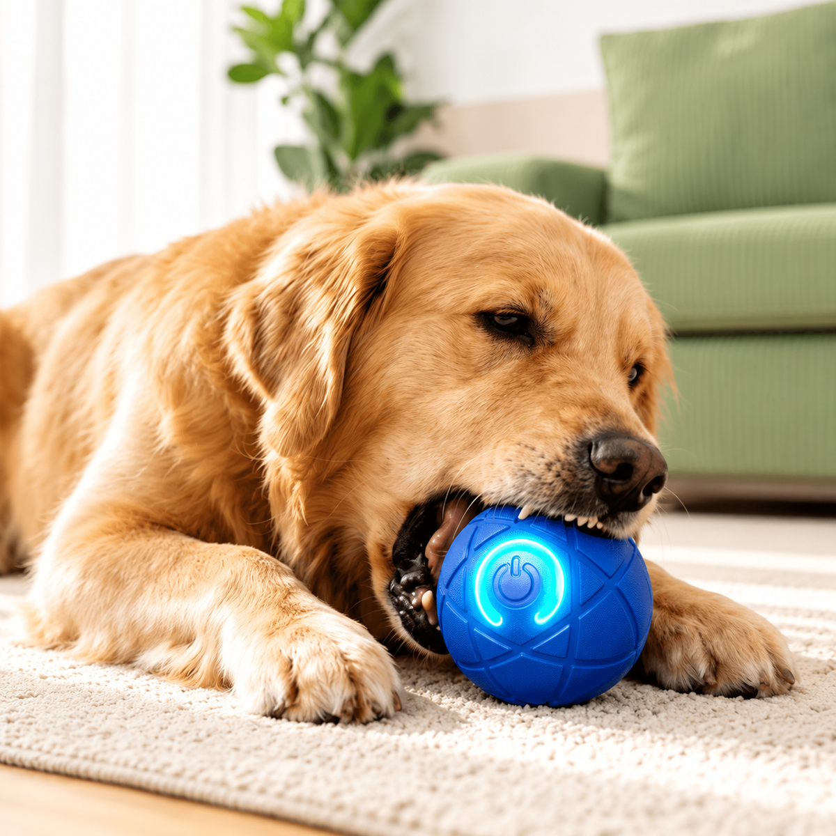 Interactive Light-Up Dog Ball Toy