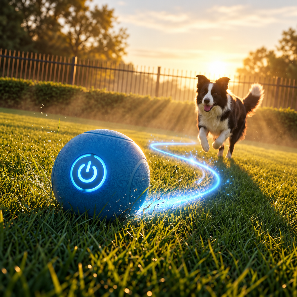 Interactive Light-Up Dog Ball Toy