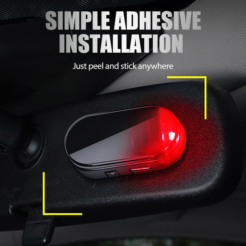 Solar-Powered Car Security Warning Light