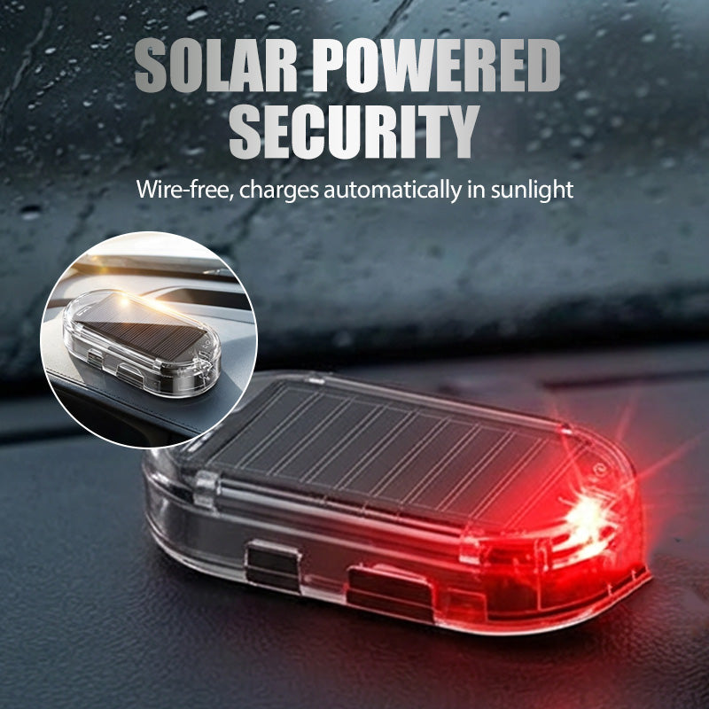 Solar-Powered Car Security Warning Light