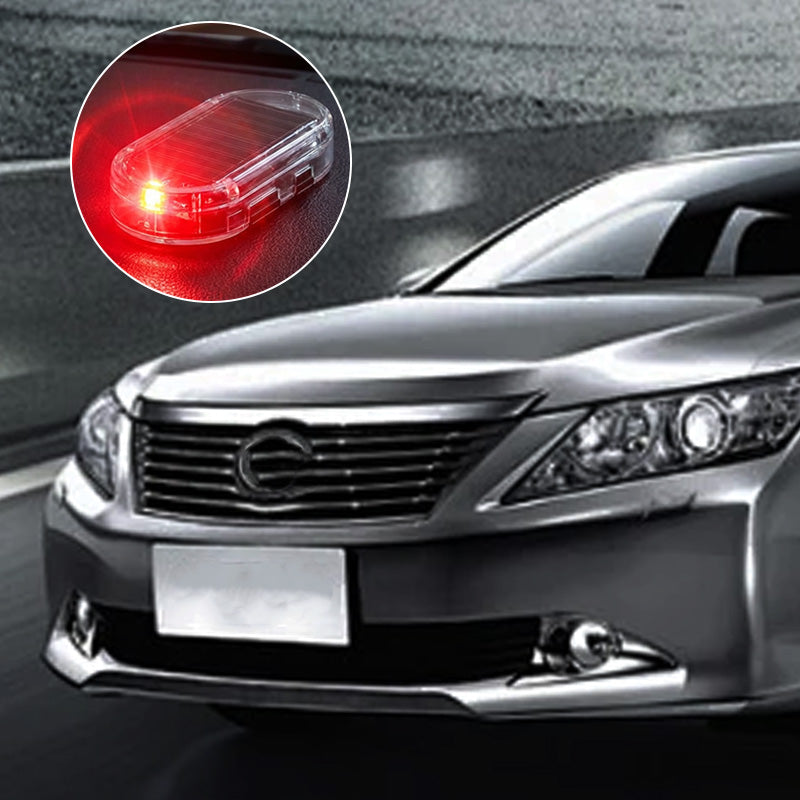 Solar-Powered Car Security Warning Light