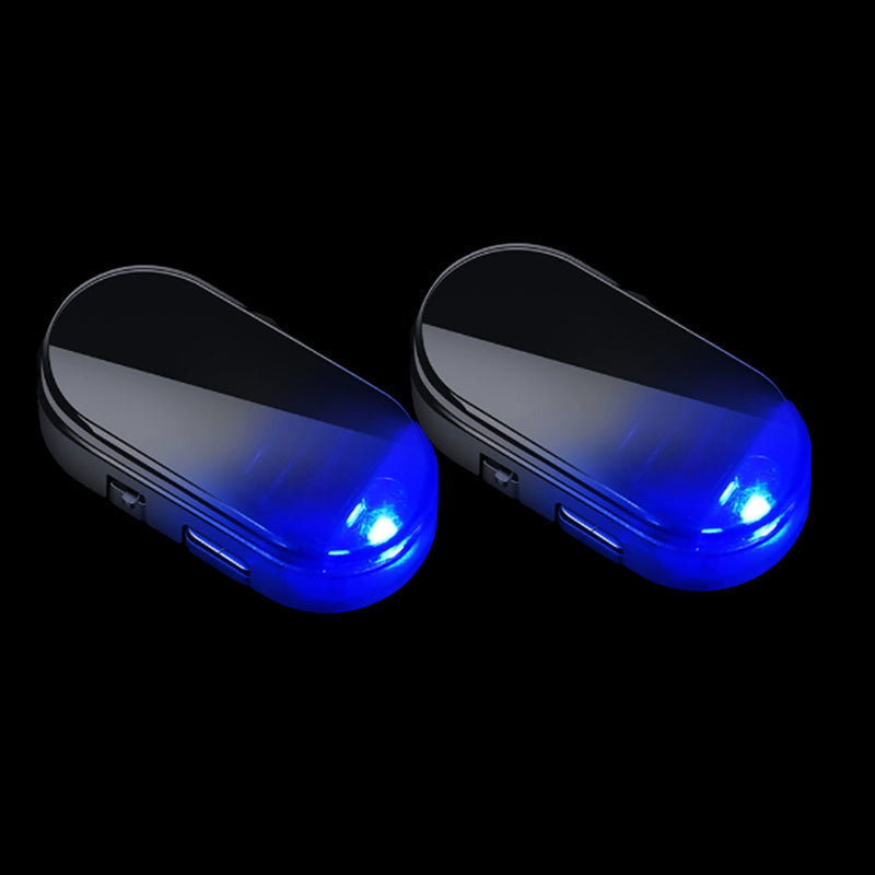 Solar-Powered Car Security Warning Light