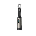 Black keychain charging cable with digital display
