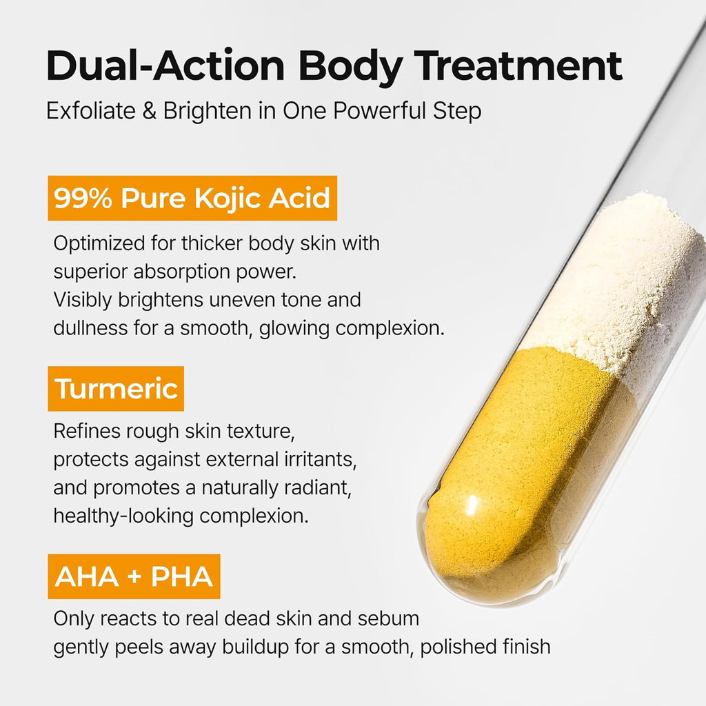 Body Exfoliating Spray with Kojic Acid and Turmeric