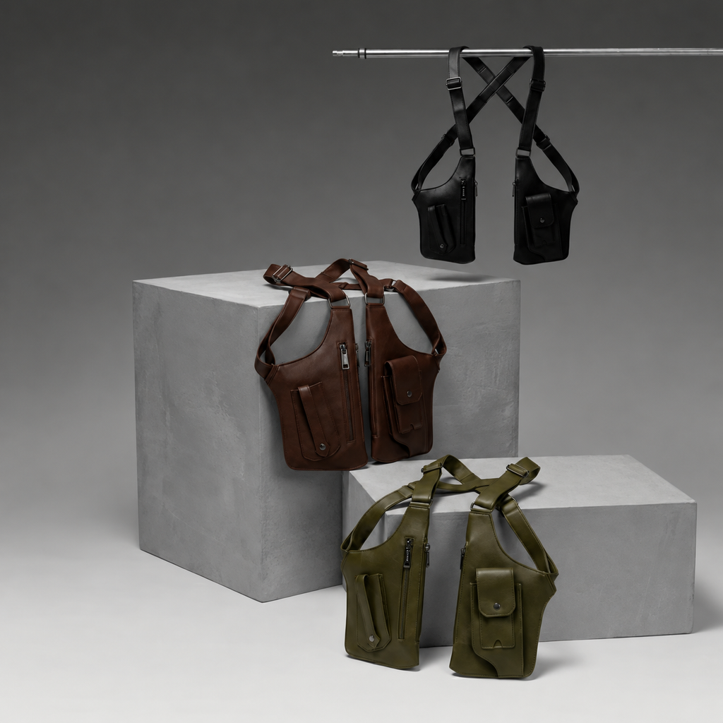 Anti-Theft Underarm Shoulder Holster Bag Hidden Strap Pocket Organizer