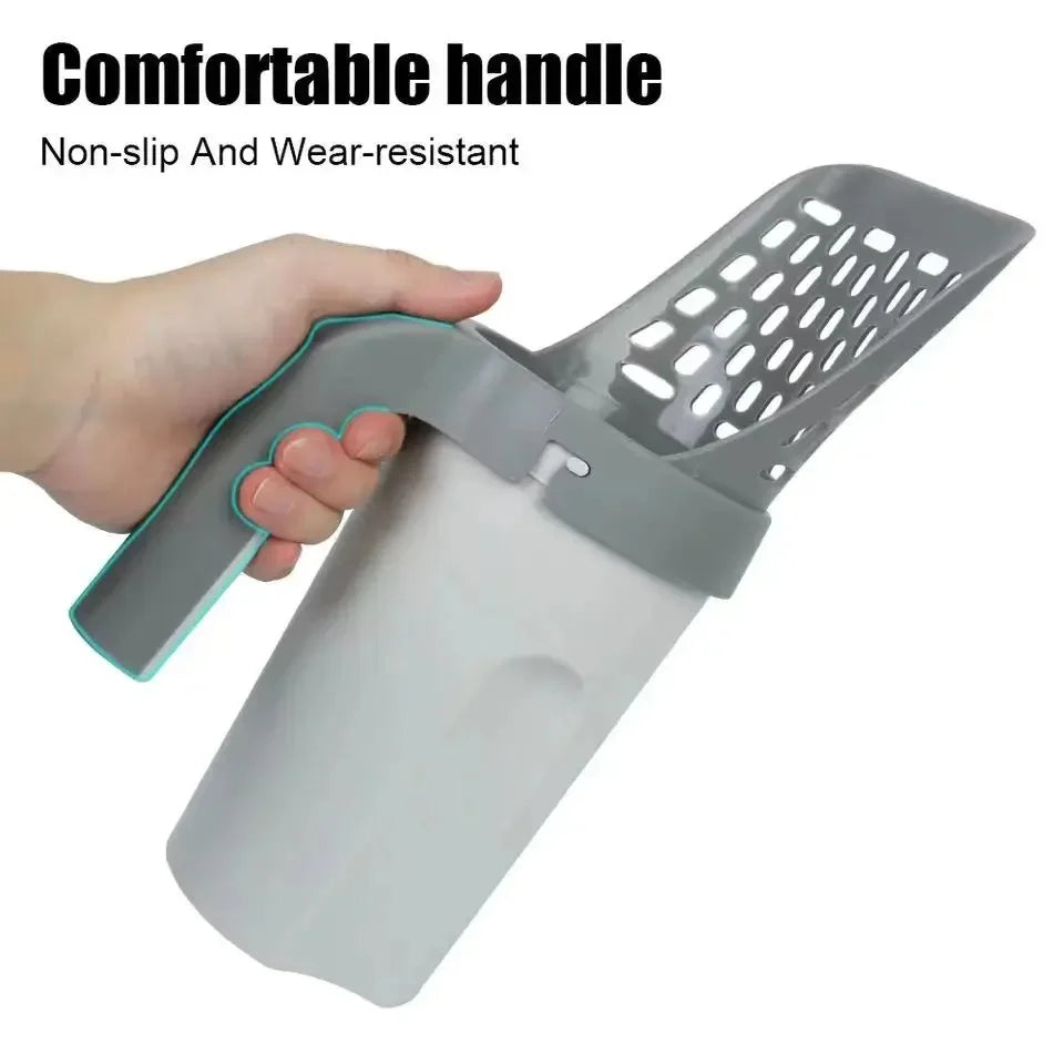All-in-One Cat Litter Scoop with Waste Bag Dispenser