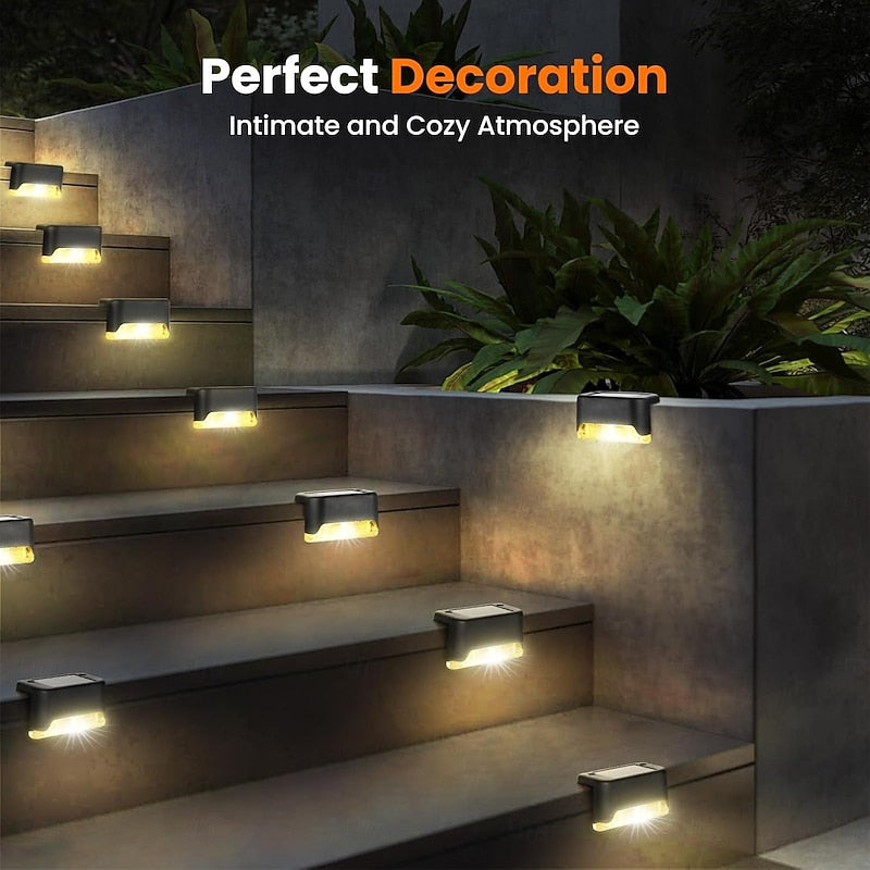 Outdoor Solar Deck Lights for Steps and Fences Waterproof LED Lights