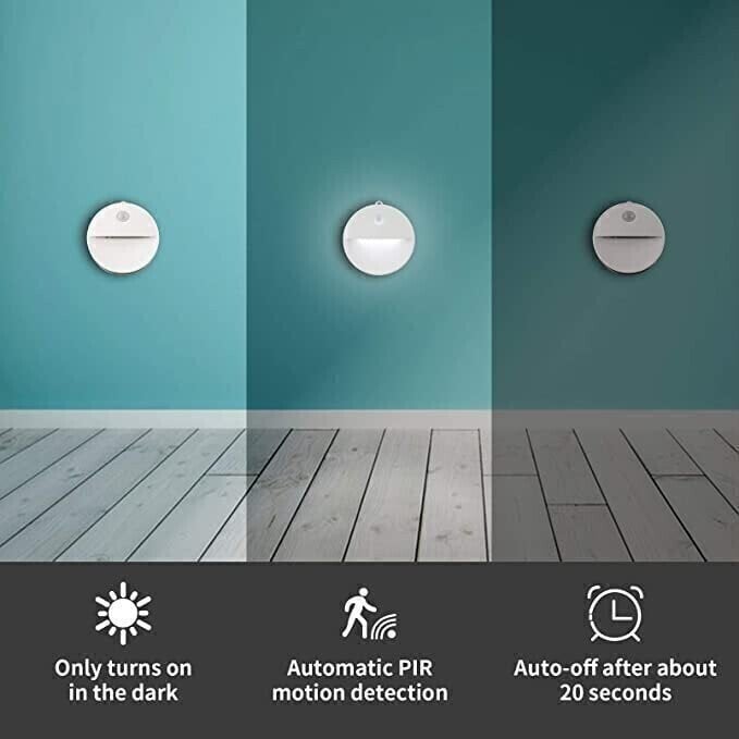 Night light activation in a dark room