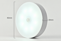 White Light round magnetic LED night light