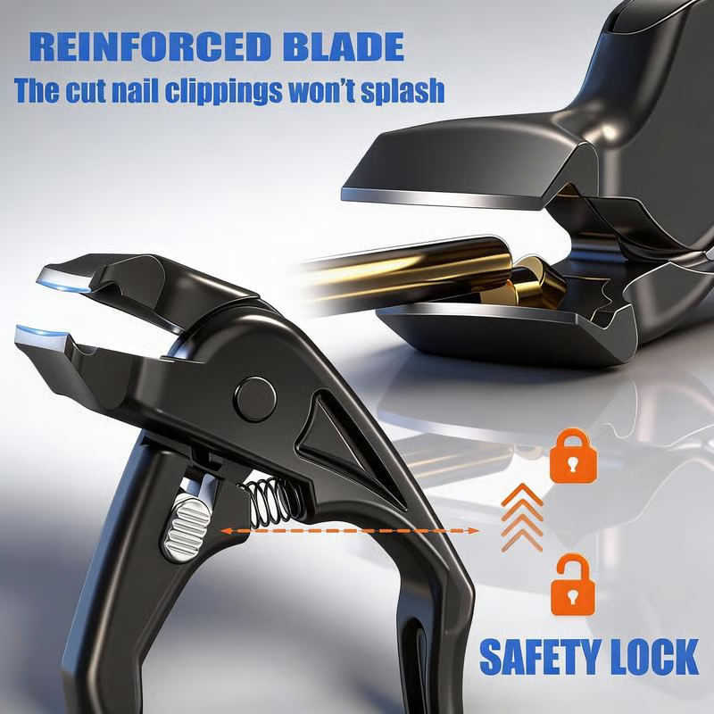 Black clipper cutting head and guard detail