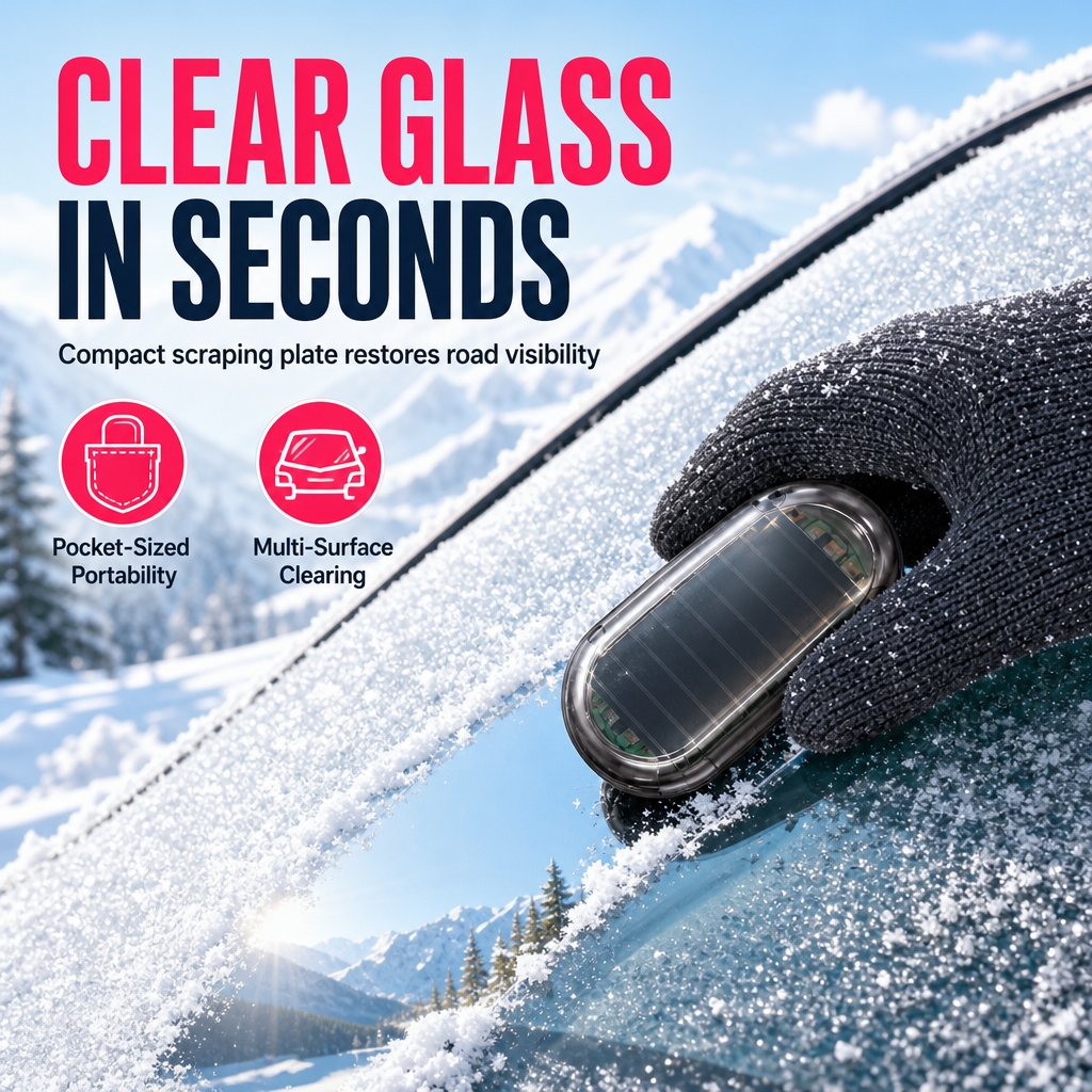 Portable Solar Car Snow Remover Deicer