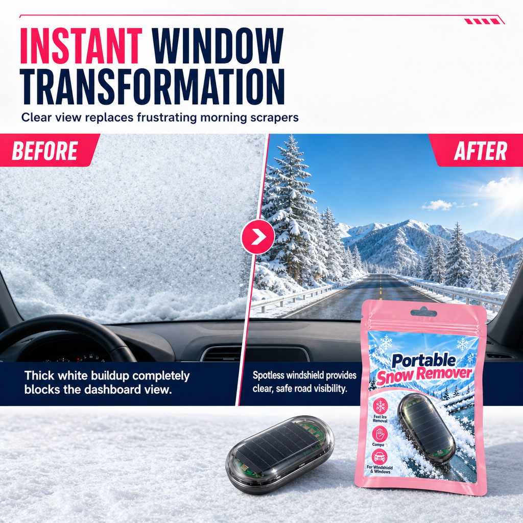 Portable Solar Car Snow Remover Deicer