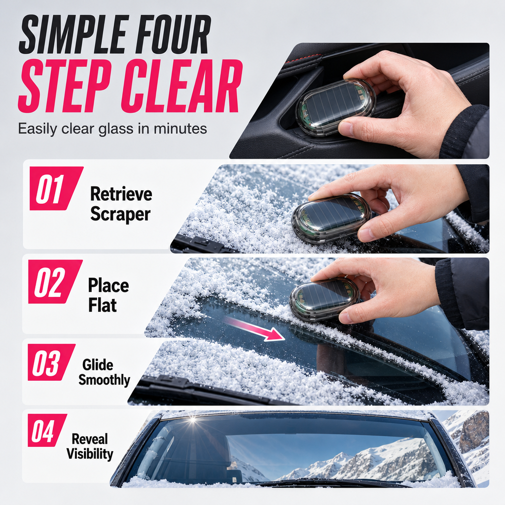 Portable Solar Car Snow Remover Deicer