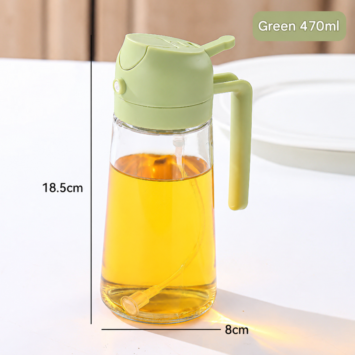 2-in-1 Oil Sprayer and Dispenser Bottle