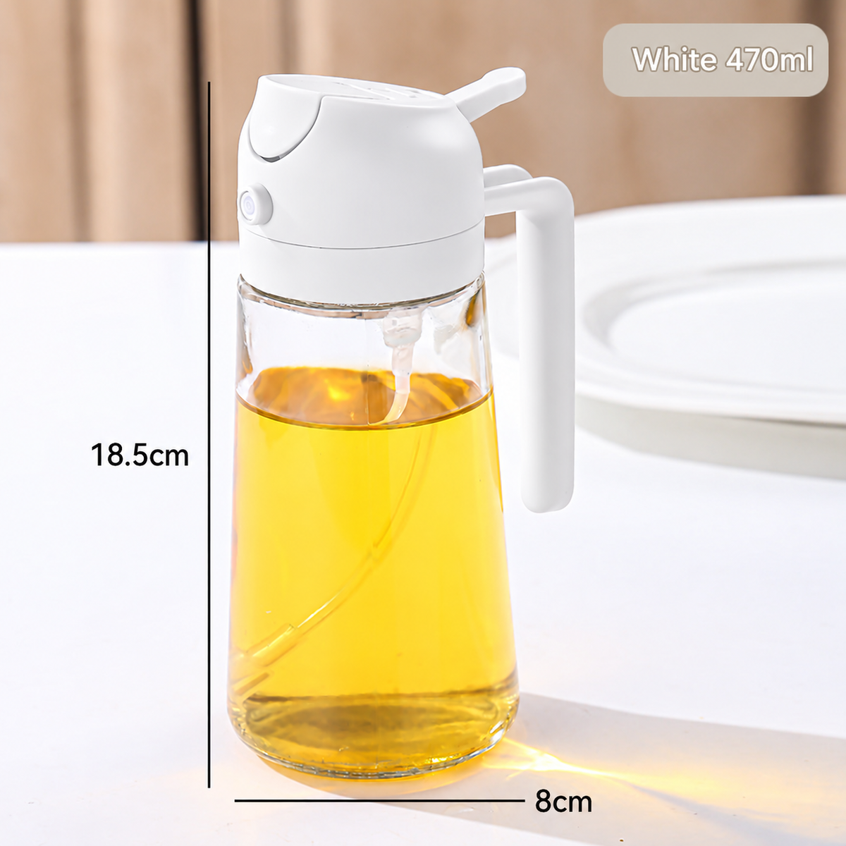 2-in-1 Oil Sprayer and Dispenser Bottle