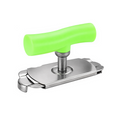 Green adjustable stainless steel jar opener