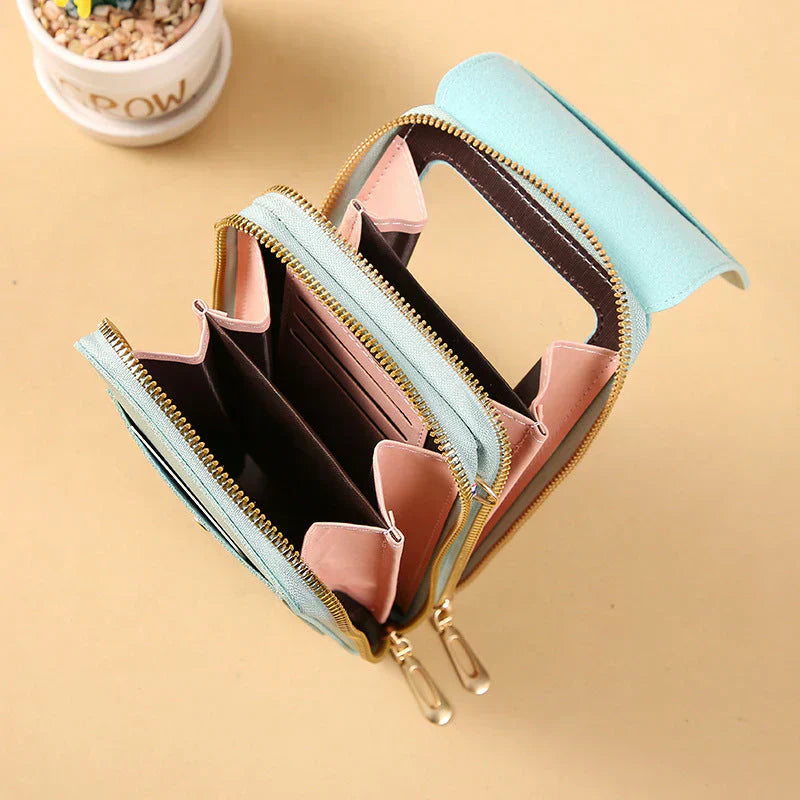 Open bag showing divided storage