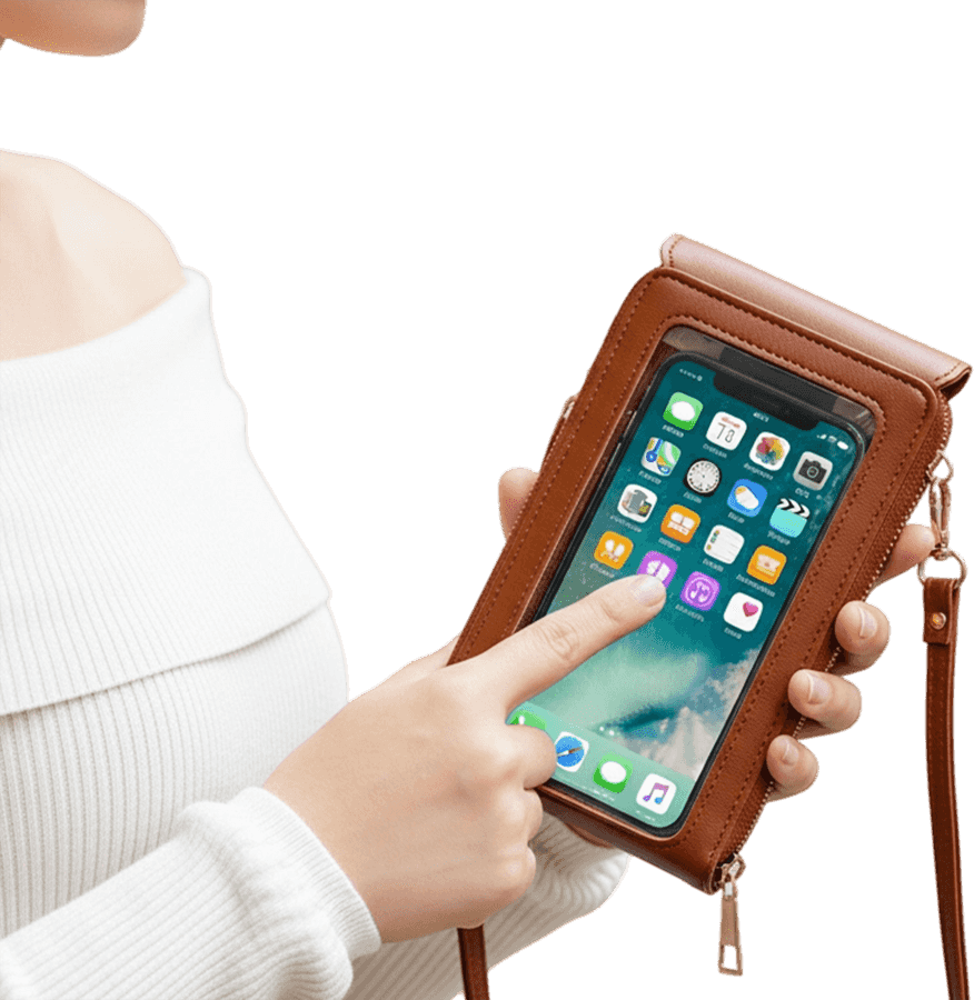 Touchscreen Phone Crossbody Bag