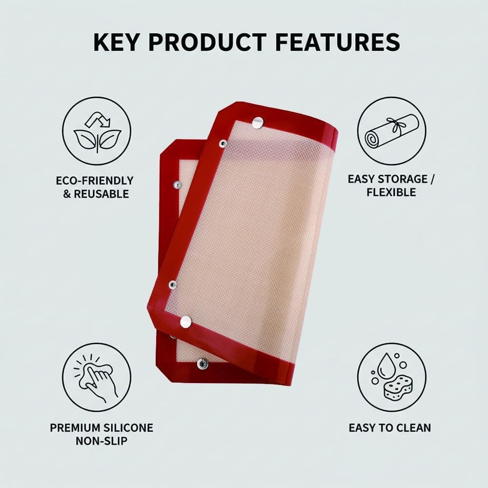 Snap-Up Silicone Baking Mat