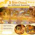 Three sizes of illuminated acrylic note boards