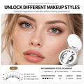 EM01 SET magnetic eyelash style with makeup look and Cream White case