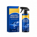 Car coating spray bottle and blue-and-gold box