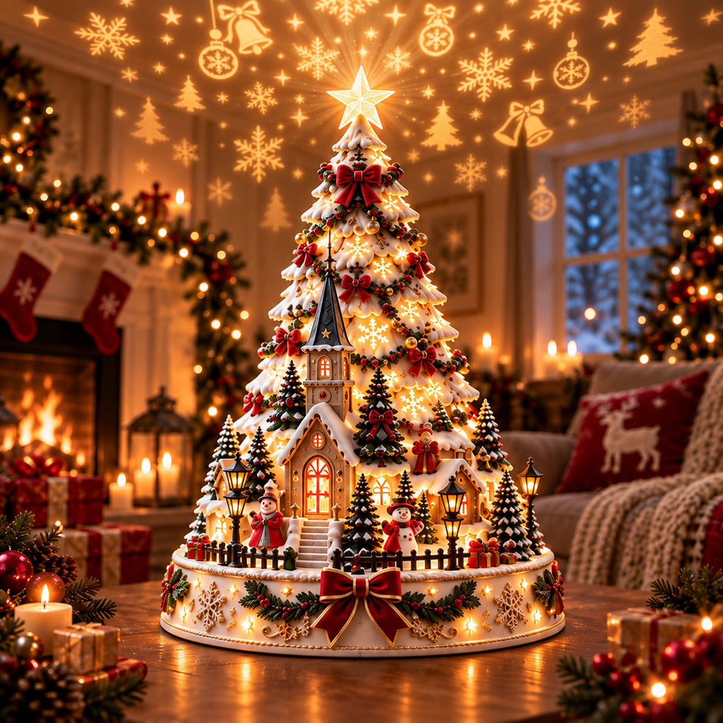 Christmas Tree style village ornament