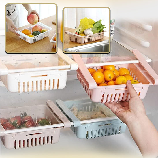 Adjustable Refrigerator Drawer Organizer
