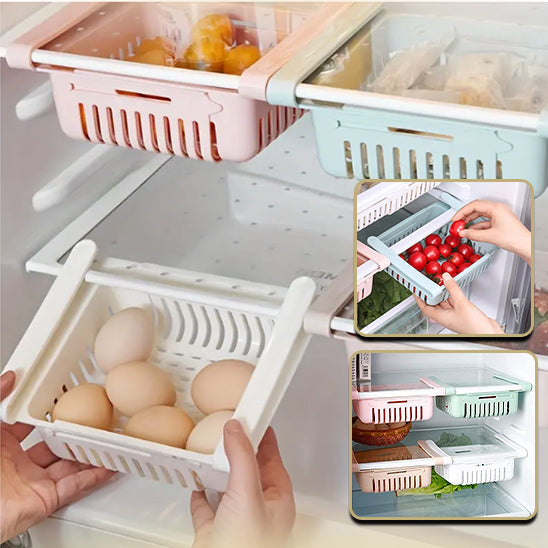 Adjustable Refrigerator Drawer Organizer