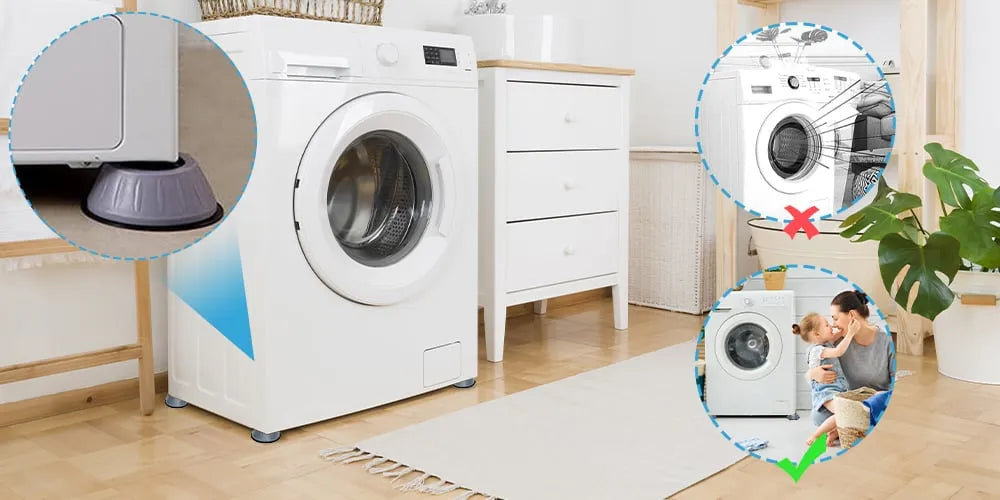 Anti-Vibration Washing Machine Pads (4 Pack)