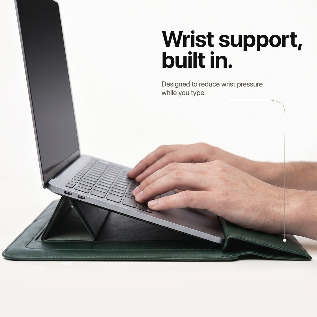 Multifunctional Laptop Sleeve with Foldable Stand