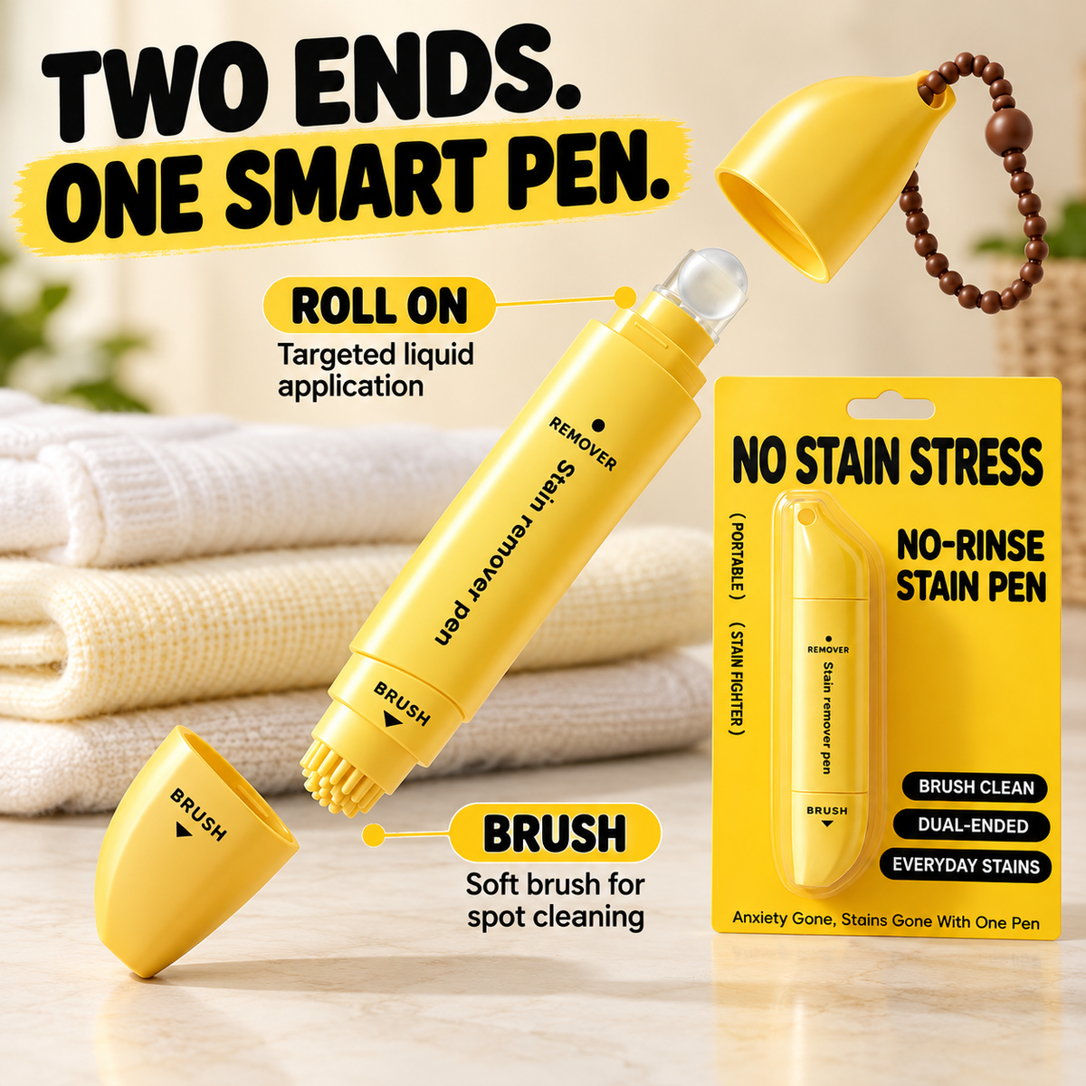 Portable No-Rinse Stain Remover Pen