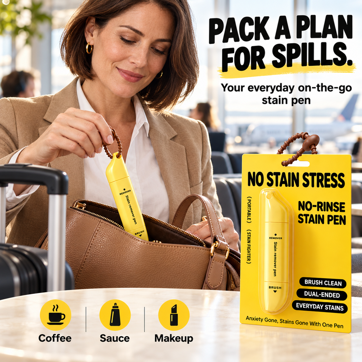 Portable No-Rinse Stain Remover Pen