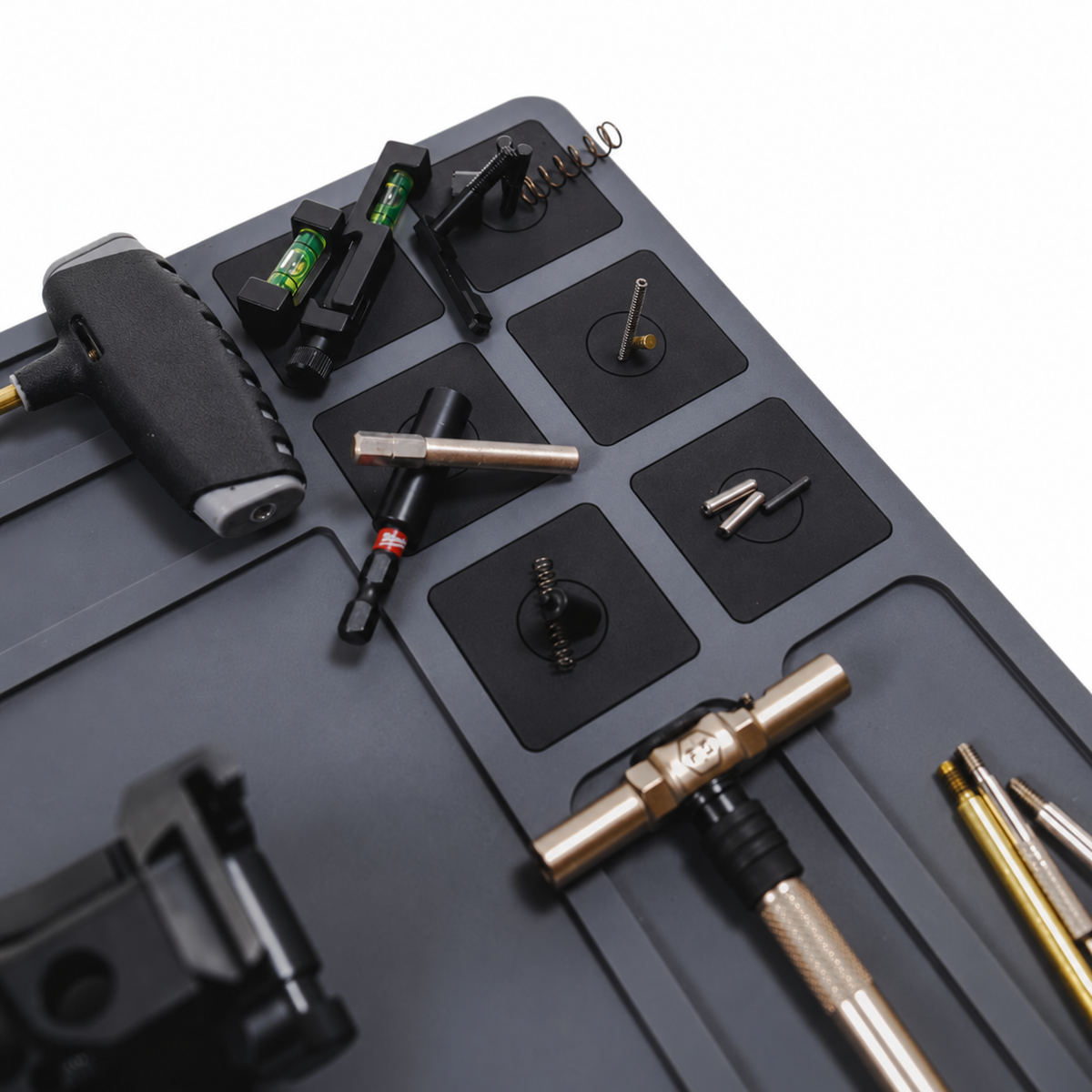 Magnetic Silicone Repair Mat with Tool Organization Slots