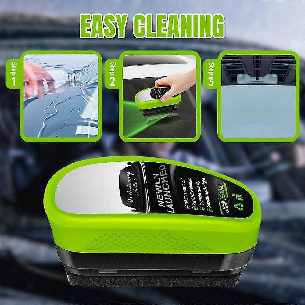 Car Windshield Oil Film Cleaner with Applicator Brush