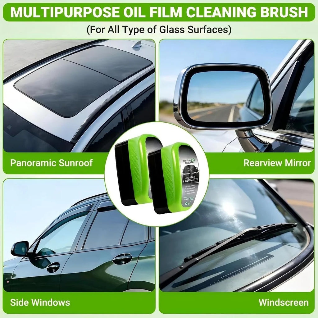 Car Windshield Oil Film Cleaner with Applicator Brush