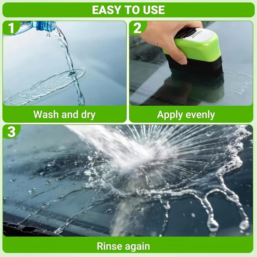 Car Windshield Oil Film Cleaner with Applicator Brush