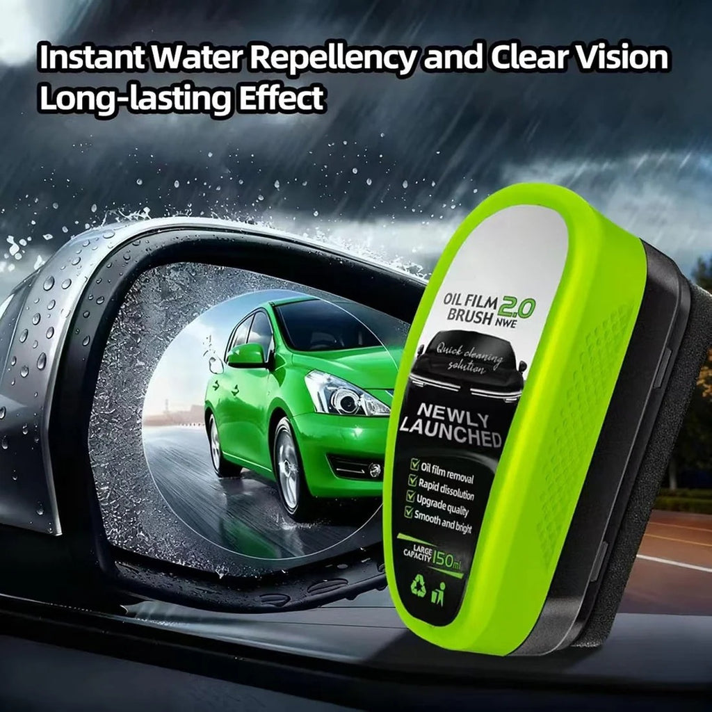 Car Windshield Oil Film Cleaner with Applicator Brush