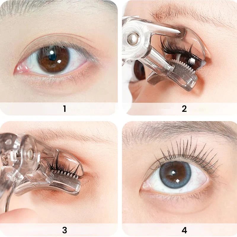 Eyelash Curler with Built-in Comb