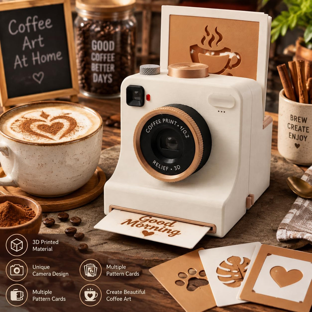 Latte Art Stencil Kit
