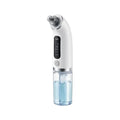 White electric water-cycle pore cleansing device with clear blue lower chamber