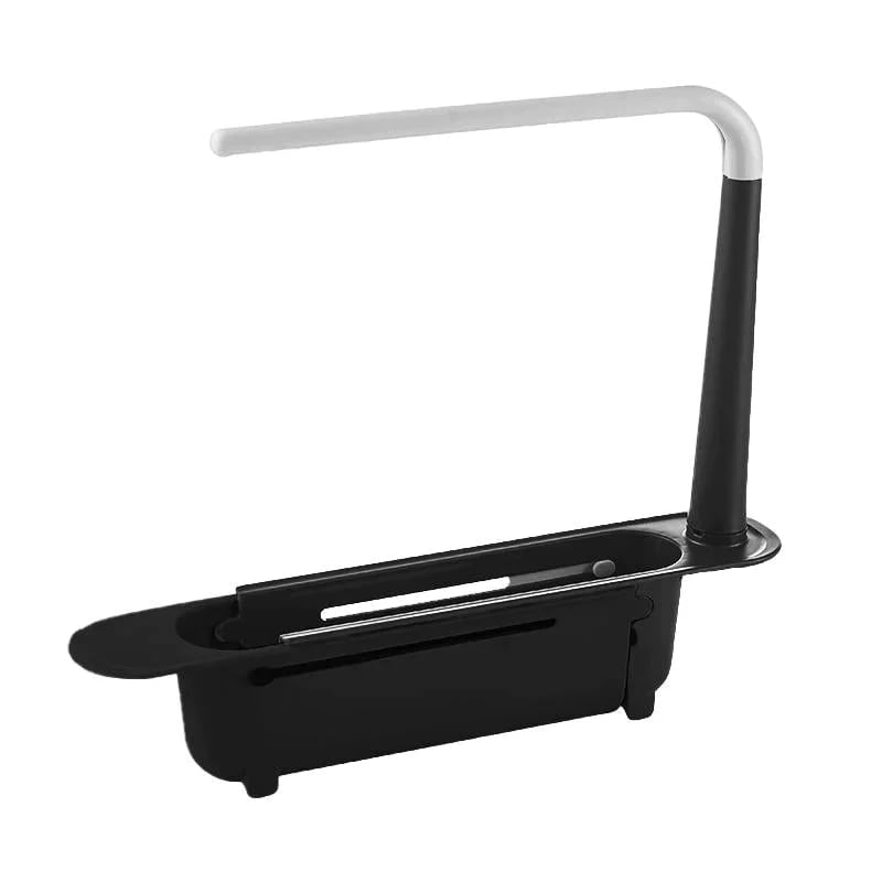 📢📢43% OFF & In Stock⏰ Updated Telescopic Sink Storage Rack – Adjustable Fit, Ventilated Drain & Towel Bar – Keep Your Sink Clean & Tidy ✨