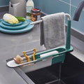📢📢43% OFF & In Stock⏰ Updated Telescopic Sink Storage Rack – Adjustable Fit, Ventilated Drain & Towel Bar – Keep Your Sink Clean & Tidy ✨