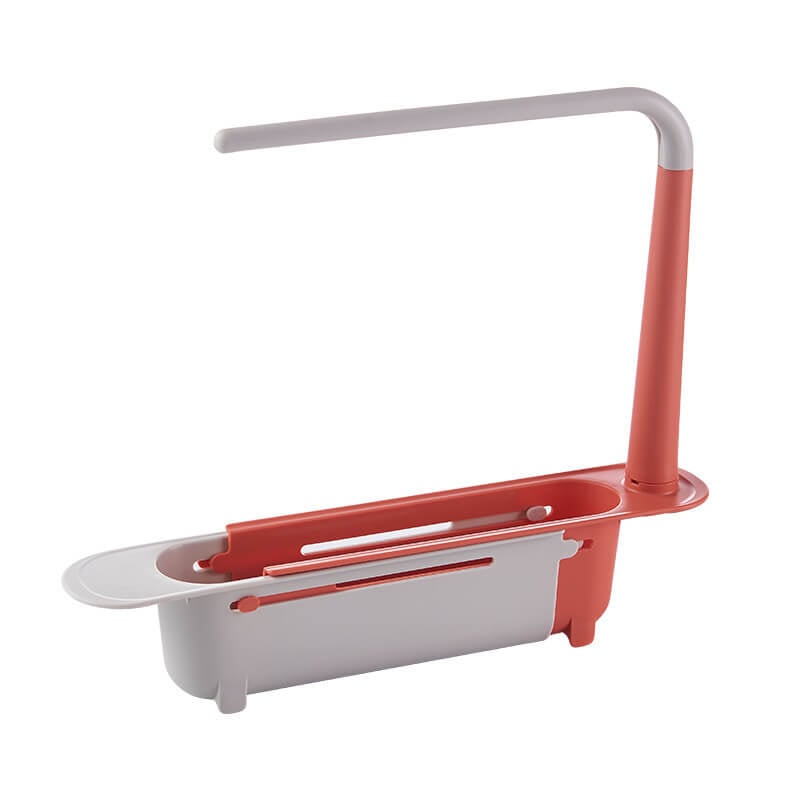 📢📢43% OFF & In Stock⏰ Updated Telescopic Sink Storage Rack – Adjustable Fit, Ventilated Drain & Towel Bar – Keep Your Sink Clean & Tidy ✨