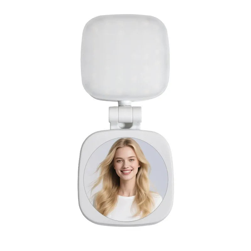 Magnetic LED Selfie Light with Mirror